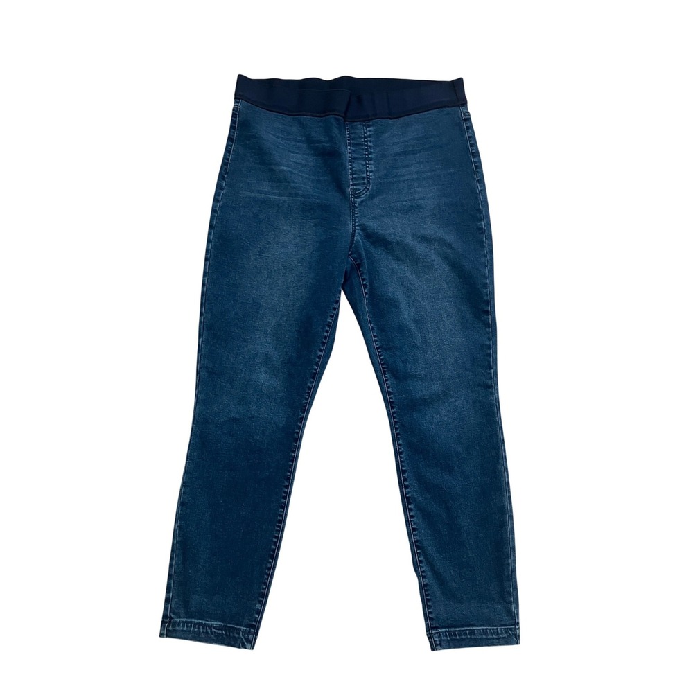 Buffalo David Bitton Womens Blue Skinny Pull On Jeans High Rise Size L 27 Inseam